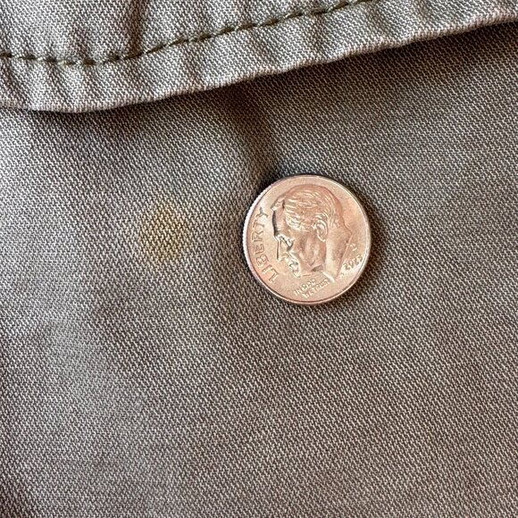 Madewell Fleet Jacket Army Green Utility 4 Pockets Women's Military Front Zip XL - Picture 12 of 12